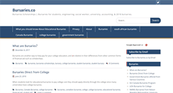 Desktop Screenshot of bursaries.co